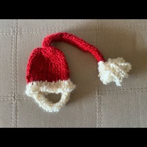 Newborn Santa hat with detachable beard